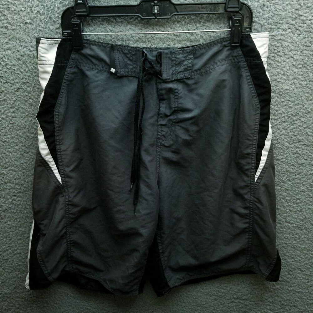 Body Glove Men's 34 Black Board Shorts Swimwear 100% Polyester 35" 9.5" 12.5"